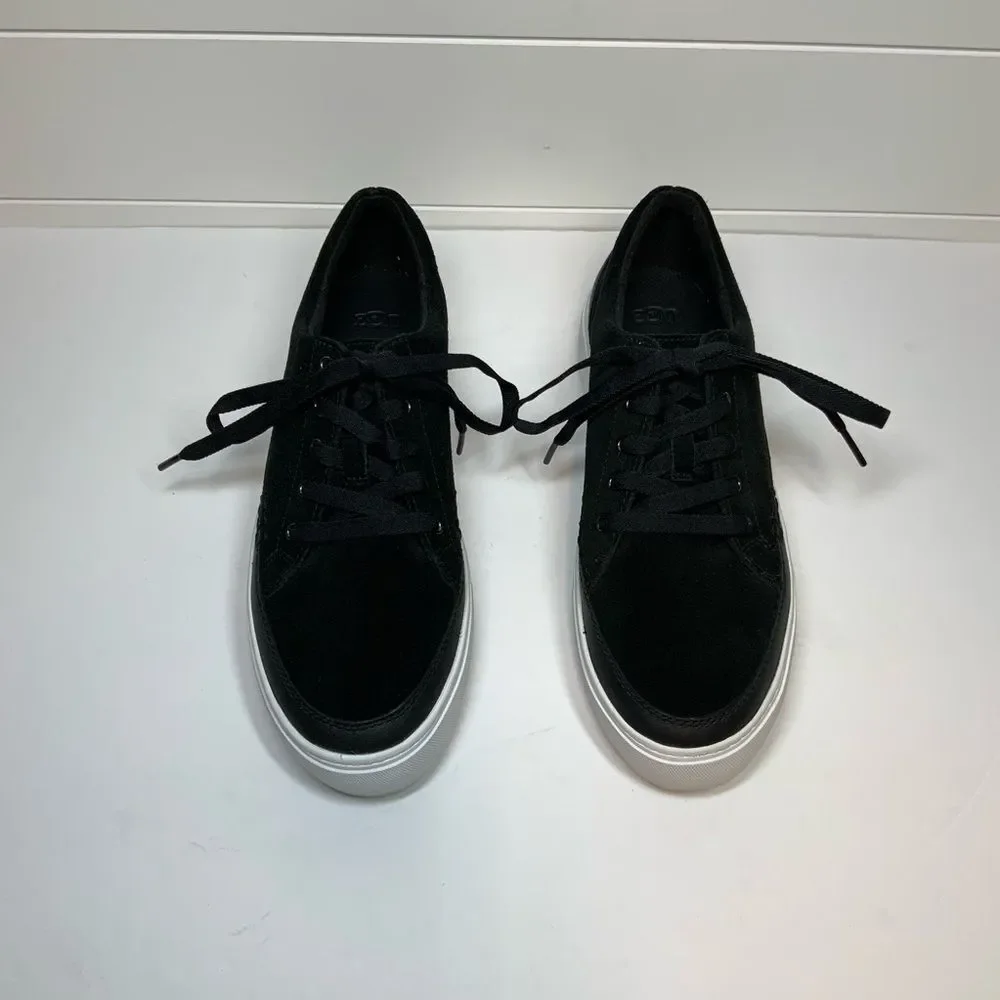 UGG Zilo Platform Black Suede Sneaker Women’s Size 10